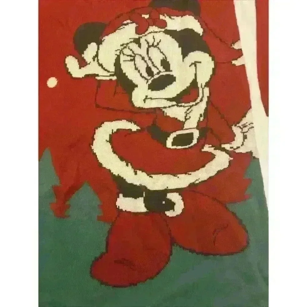 Disney Minnie‎ Mouse Girls Christmas Sweater Dress, Sizes L (10-12)